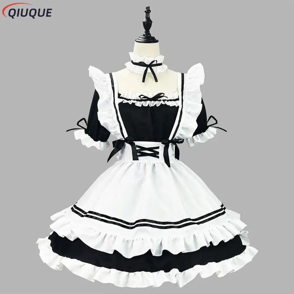 Japanese Maid Uniform Cosplay Costume - Lovely Lolita Dress - Sweet Cat Cafe Princess - All Dresses - 1