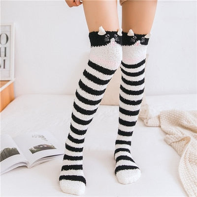 Japanese Mori Girl Animal Socks - Kitty / One Size - Women’s Clothing & Accessories - Shirts & Tops - 83 - 2024