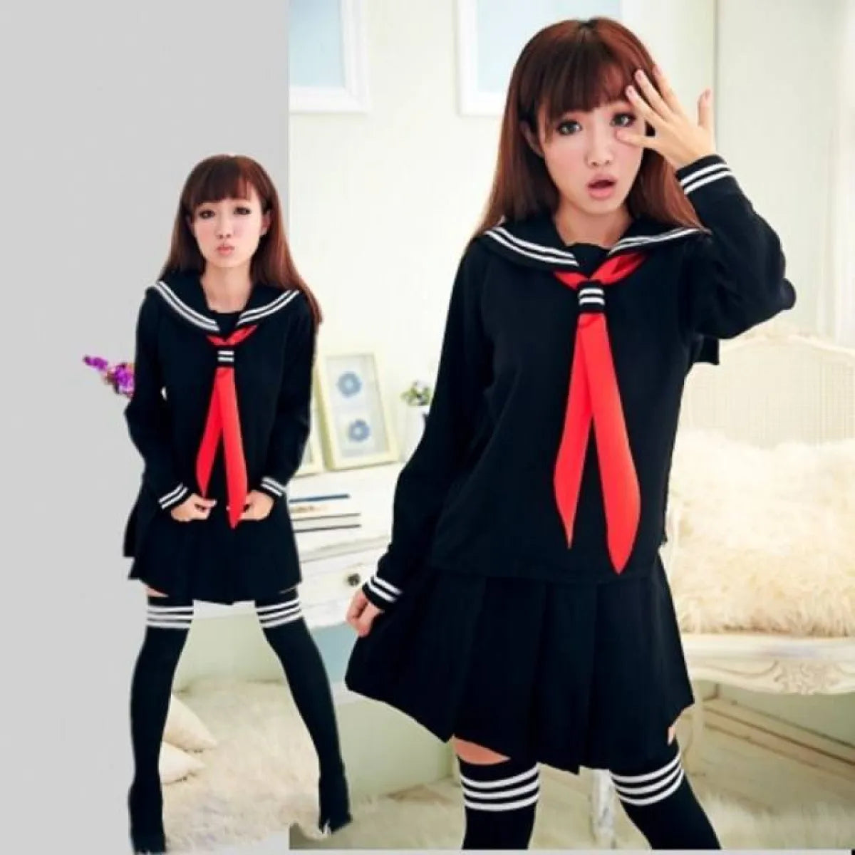 Japanese Navy Sailor Uniform - Women’s Clothing & Accessories - 1