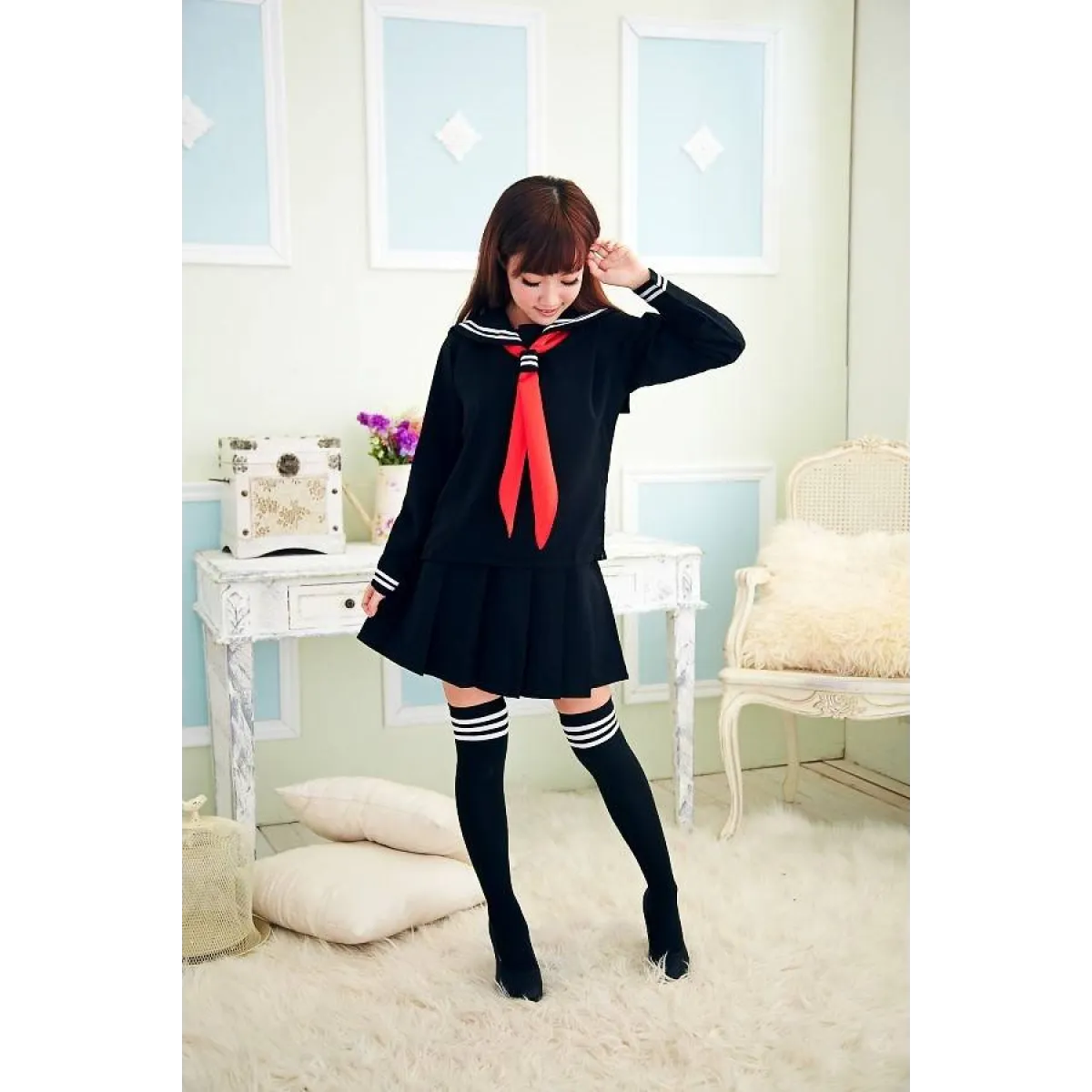 Japanese Navy Sailor Uniform - Women’s Clothing & Accessories - 5