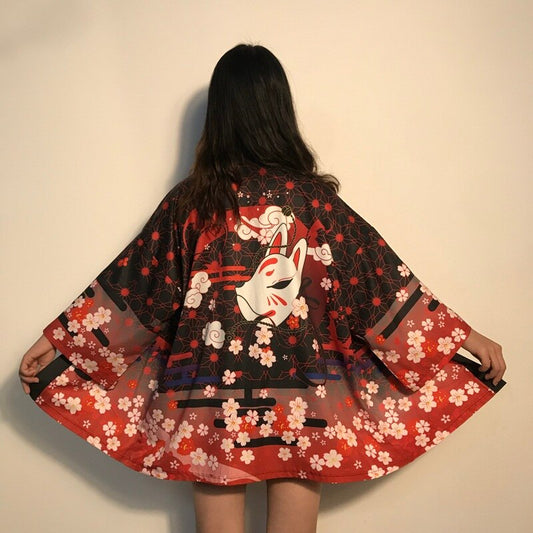 Japanese Print Kimonos - Women’s Clothing & Accessories - Kimonos - 2 - 2024