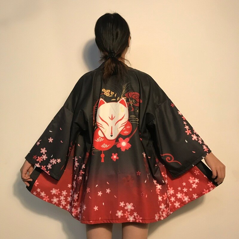 Japanese Print Kimonos - Women’s Clothing & Accessories - Kimonos - 3 - 2024