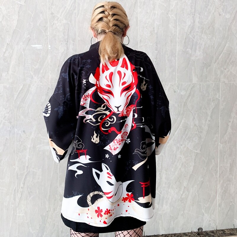 Japanese Print Kimonos - 1 / One Size - Women’s Clothing & Accessories - Kimonos - 7 - 2024