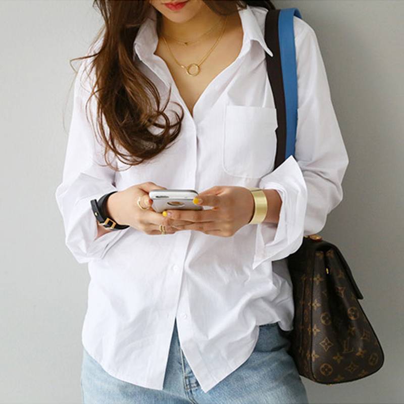 White Summer Blouse - Women’s Clothing & Accessories - Shirts & Tops - 3 - 2024