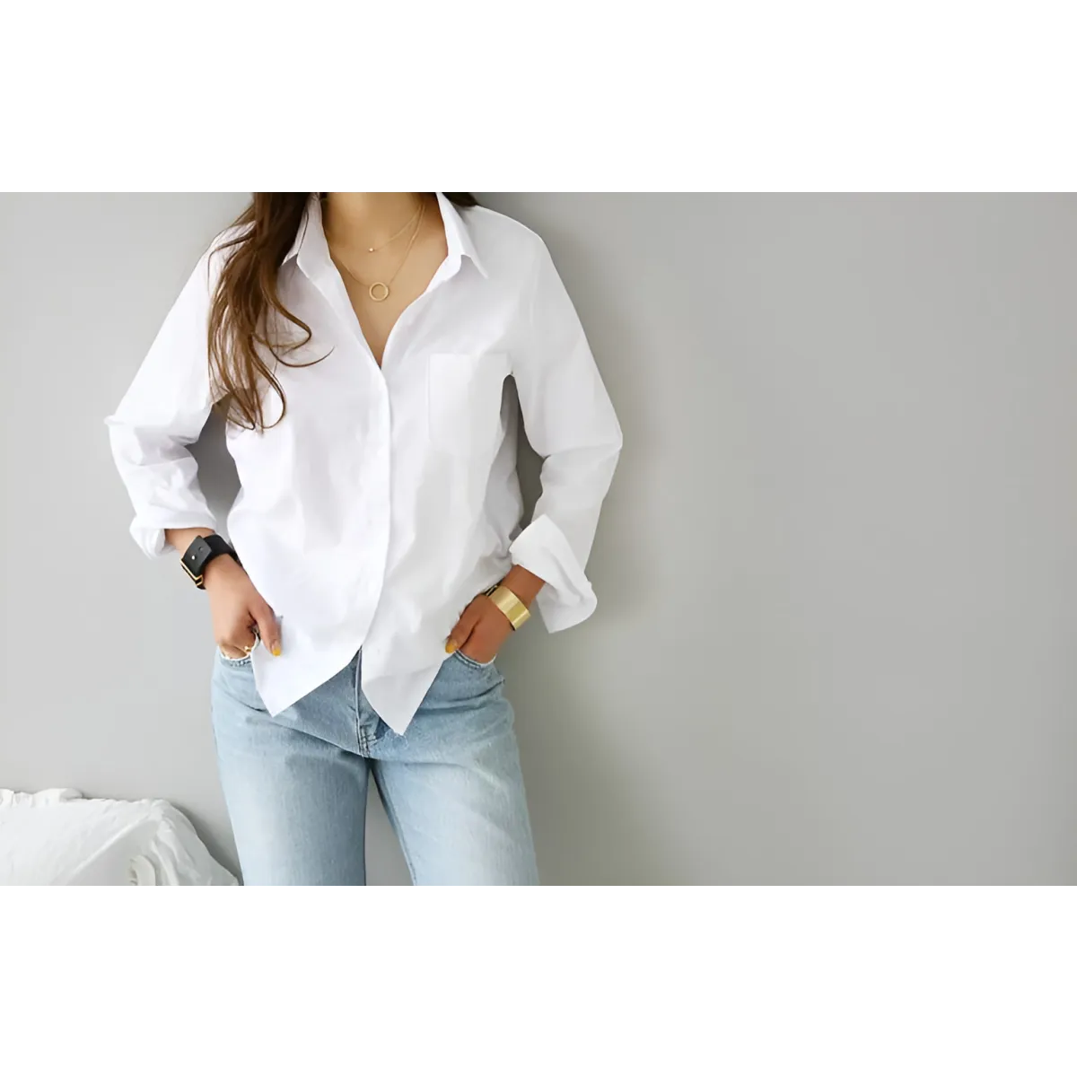 White Summer Blouse - Women’s Clothing & Accessories - 5