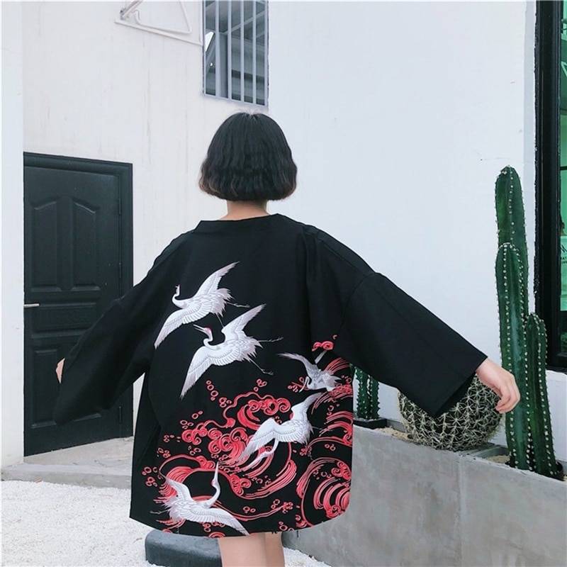 Japanese Streetwear Kimono Cardigans - Women’s Clothing & Accessories - Pants - 10 - 2024