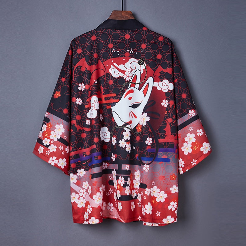 Japanese Streetwear Kimono Cardigans - Red / One Size - Women’s Clothing & Accessories - Pants - 36 - 2024