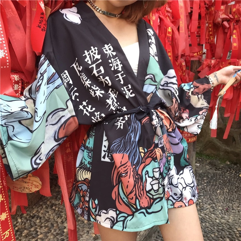 Japanese Streetwear Kimono Cardigans - Women’s Clothing & Accessories - Pants - 5 - 2024