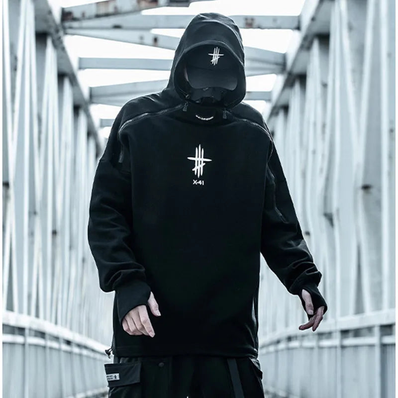 Japanese Style Techwear Hoodie - Hoodies & Sweatshirts - Shirts & Tops - 2024 - 3