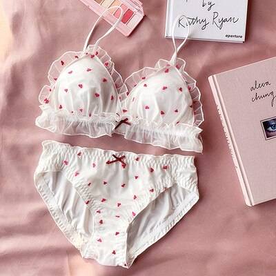 Cupid Bra & Panties Set - White / 70A - Women’s Clothing & Accessories - Lingerie - 14 - 2024