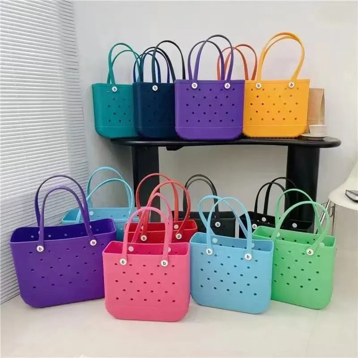 Large EVA Jelly Tote Bag – Waterproof Beach & Mommy Bag - Accessories - Tote Bag - 1