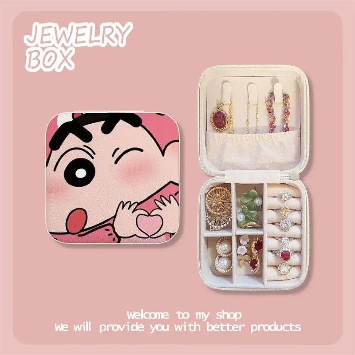 Hello Kitty Travel Jewelry Case - Women’s Jewelry - Cosmetic Bags - 3