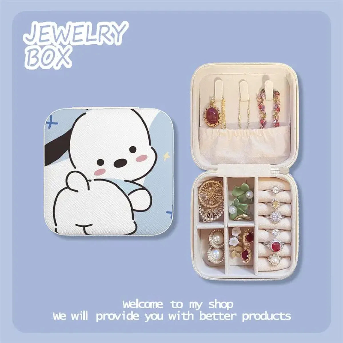 Hello Kitty Travel Jewelry Case - Women’s Jewelry - Cosmetic Bags - 4