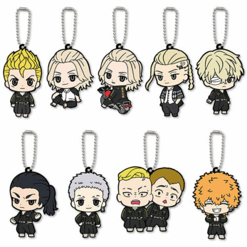 Tokyo Revengers Rubber Mascot Capsule Toy Gashapon (1 Capsule) - Gifts - Keychain - 1
