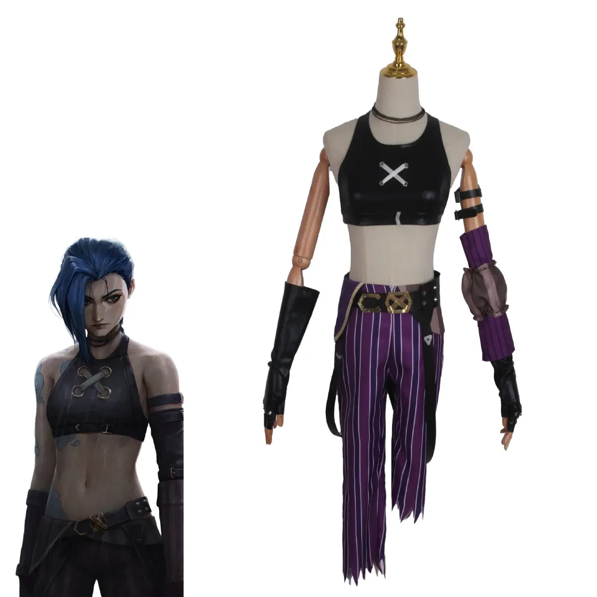 Jinx Arcane Cosplay Costume Set – League of Legends - Cosplay - Cosplay - 2