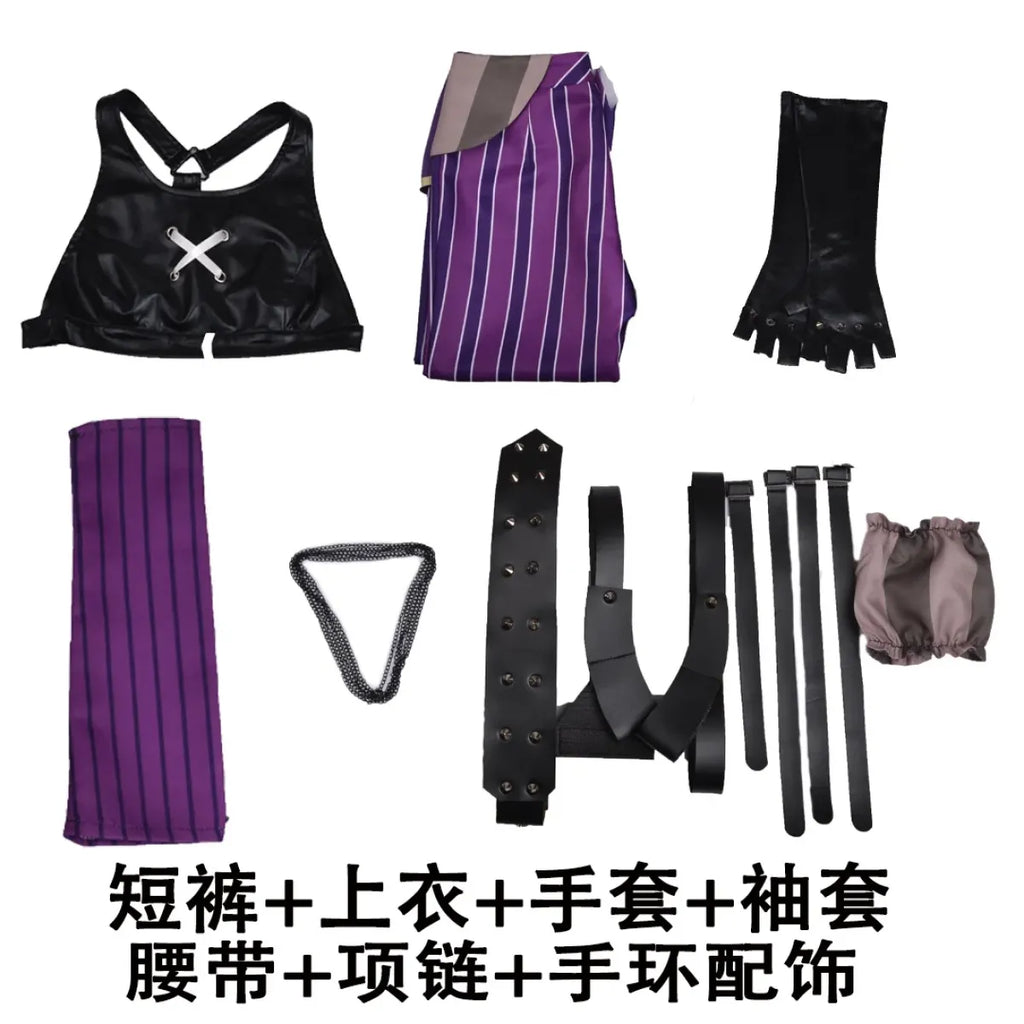 Jinx Arcane Cosplay Costume Set – League of Legends - Cosplay - Cosplay - 4