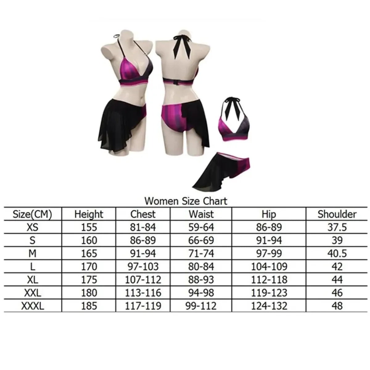 LoL Jinx Swimsuit Cosplay - Two-Piece Bikini for Summer & Halloween - Cosplay - 8