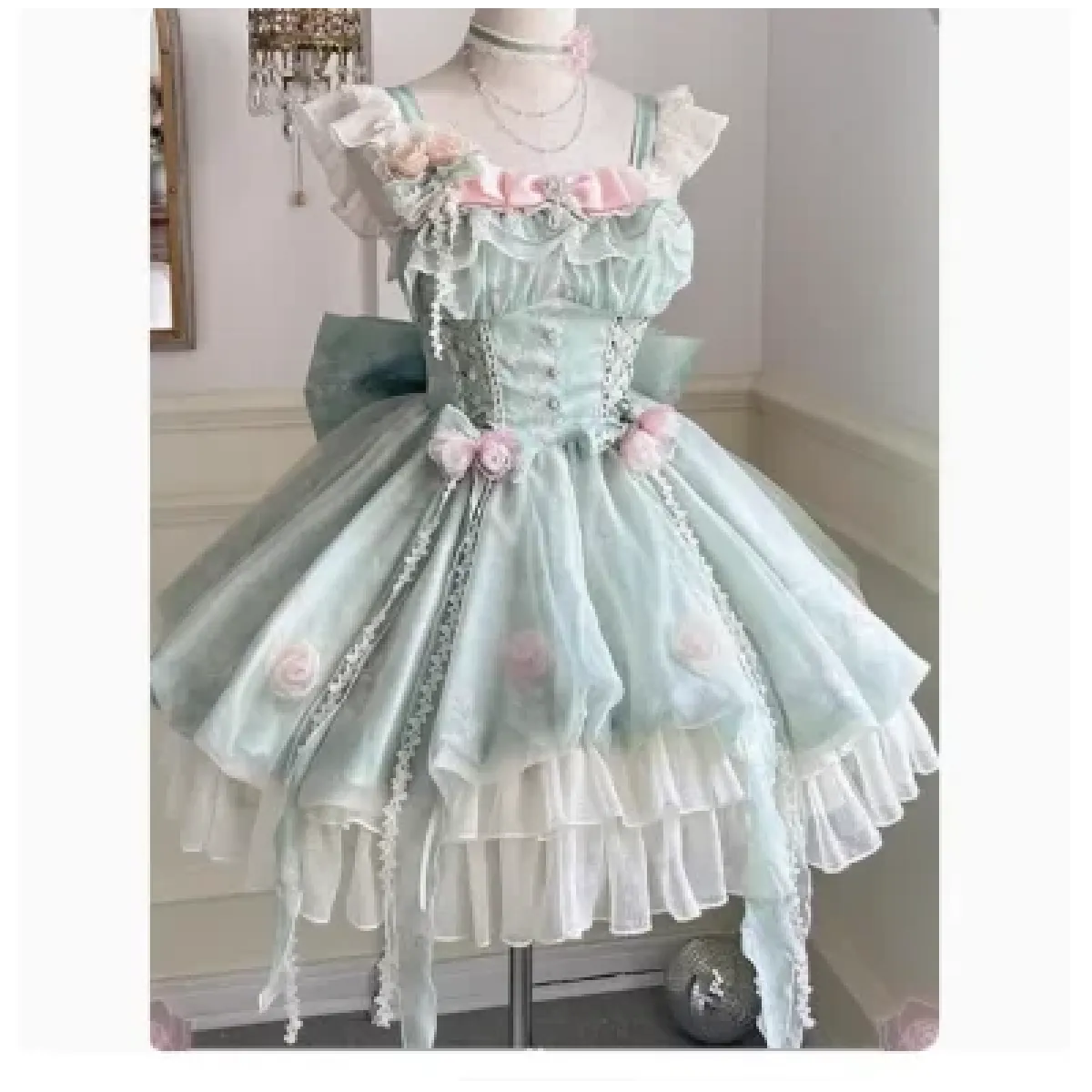Fairy Ruffle Bow Lolita JSK Dress - All Dresses - Lolita Dress - 8