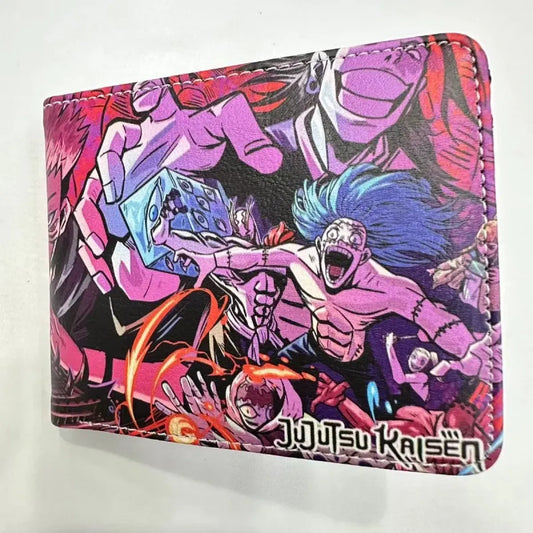 Jujutsu Kaisen Battle Scene PU Bifold Wallet - Women Bags & Wallets - Purses - 2