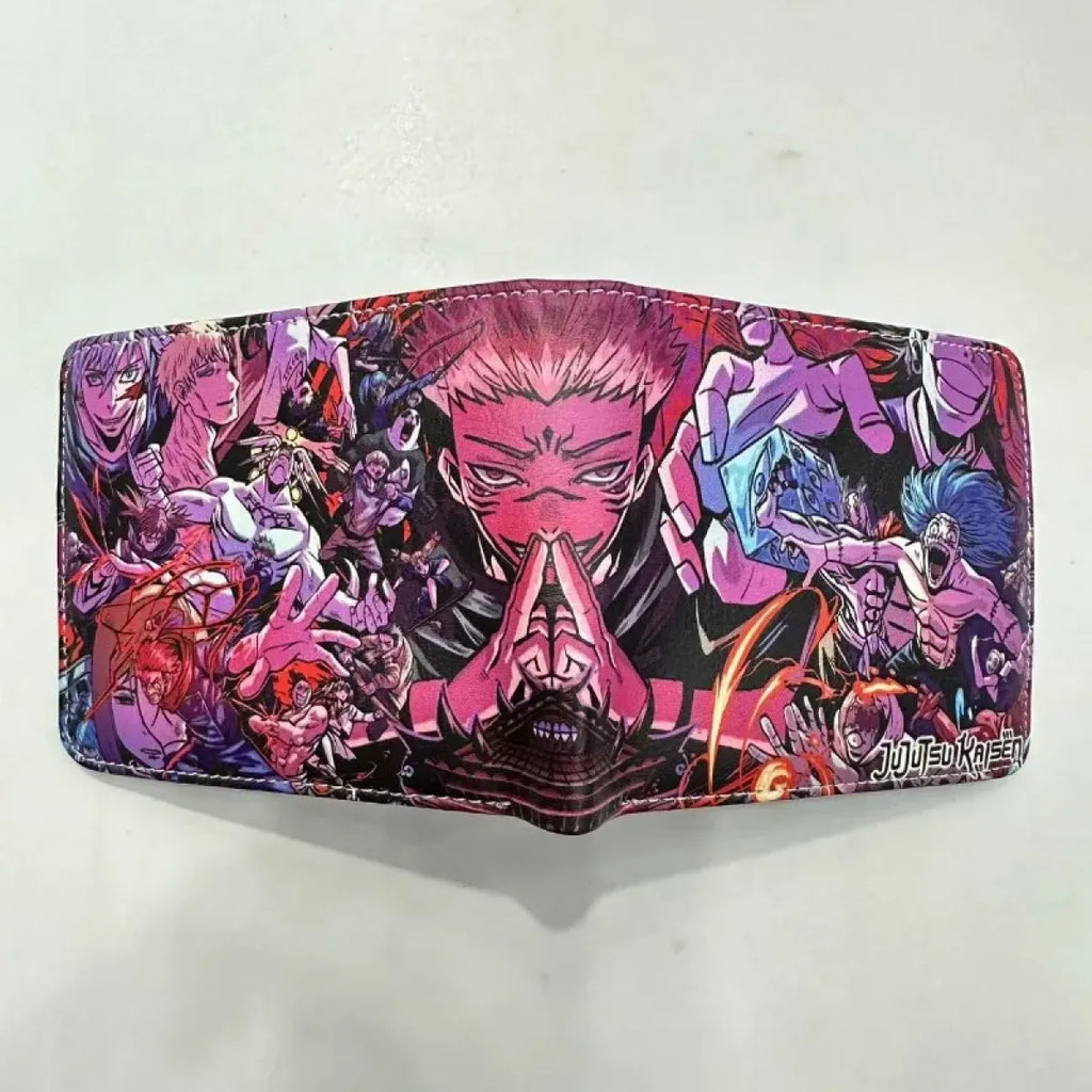 Jujutsu Kaisen Battle Scene PU Bifold Wallet - Women Bags & Wallets - Purses - 3