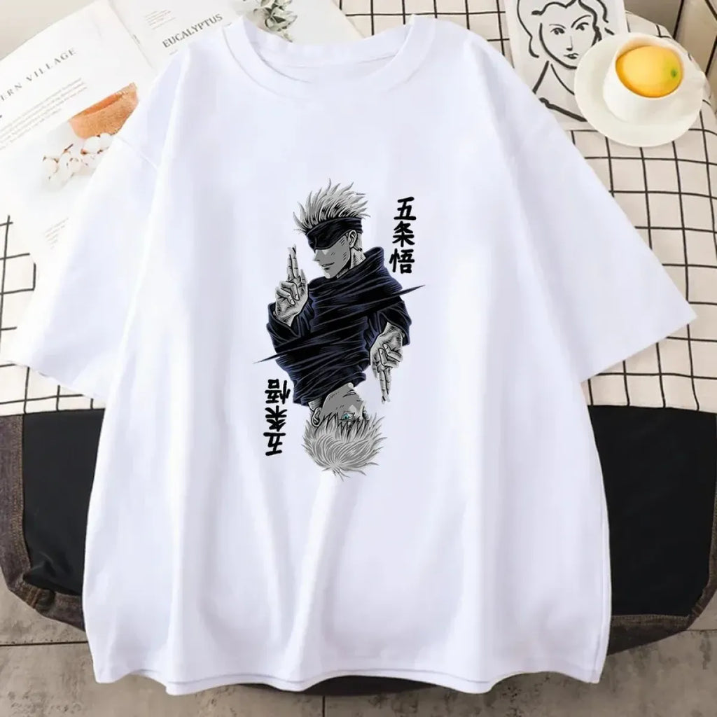 Jujutsu Kaisen Satoru Gojo Anime Print T-shirt - T-Shirts - 4