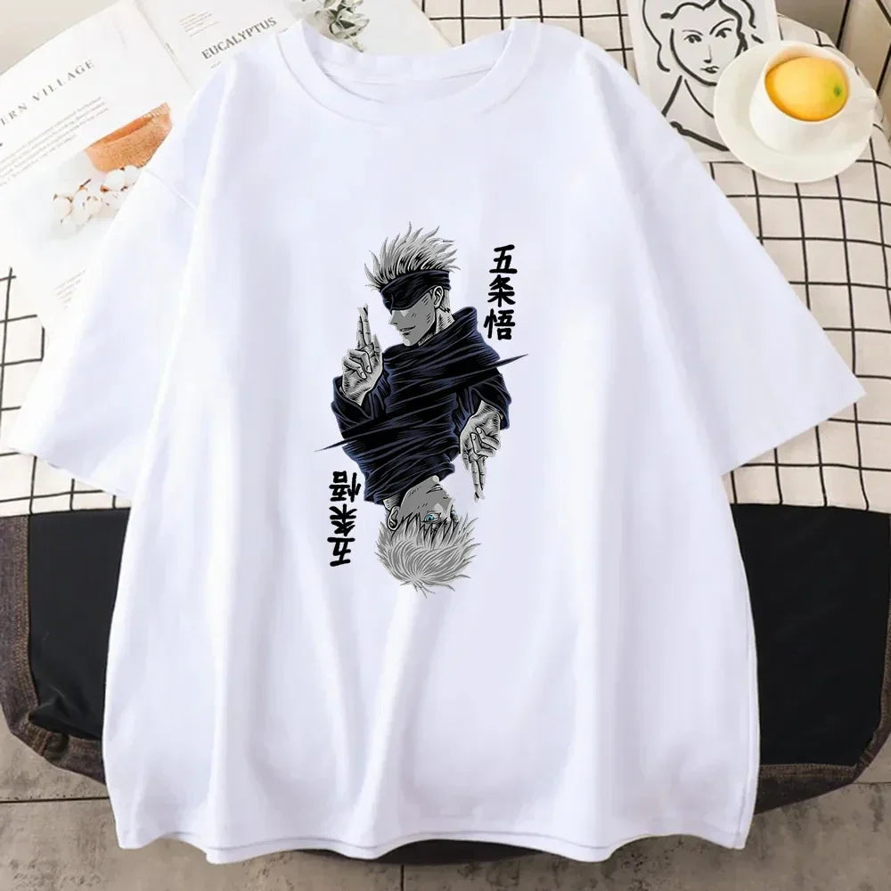 Jujutsu Kaisen Satoru Gojo Anime Print T-shirt - White / S - T-Shirts - Shirts & Tops - 4 - 2024