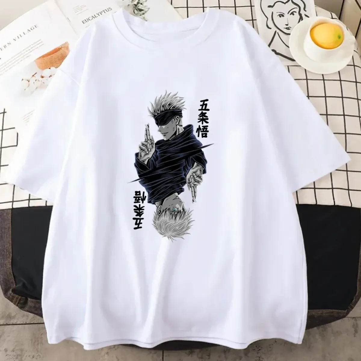 Jujutsu Kaisen Satoru Gojo Anime Print T-shirt - T-Shirts - 4