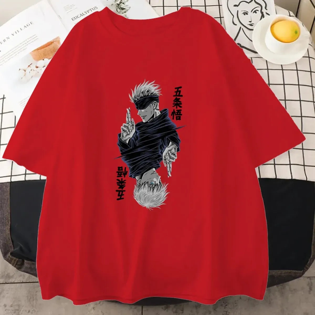 Jujutsu Kaisen Satoru Gojo Anime Print T-shirt - T-Shirts - 9