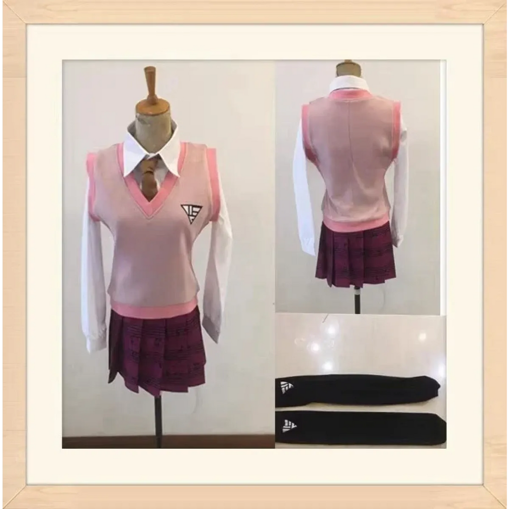 Danganronpa V3 Kaede Akamatsu Cosplay Uniform Set - Cosplay - Cosplay - 3