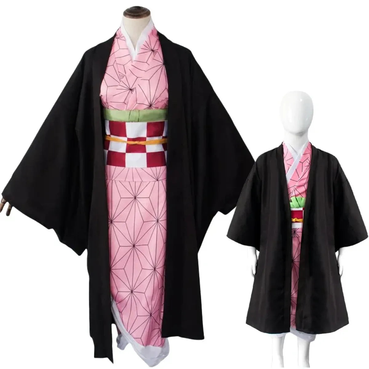 Kamado Nezuko Cosplay Costume Set with Wig - Anime - Cosplay - 1