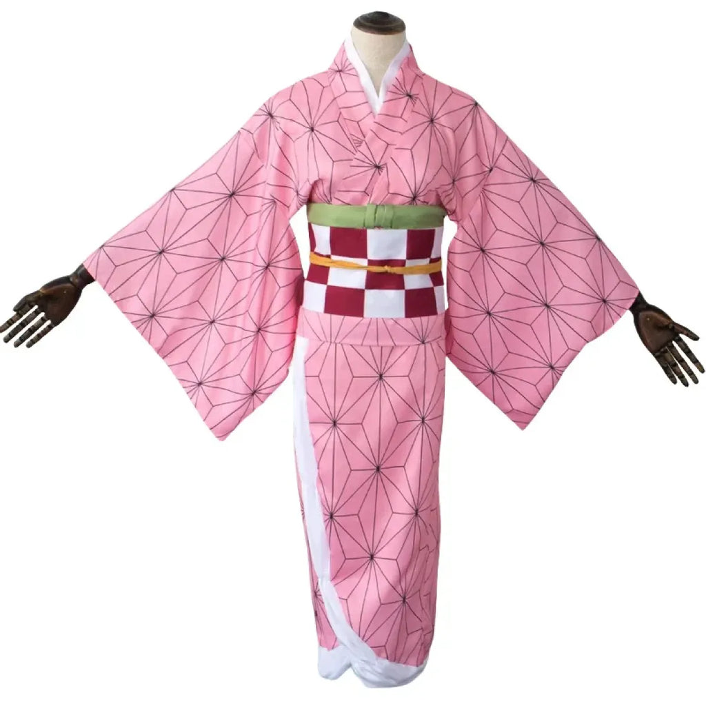Kamado Nezuko Cosplay Costume Set with Wig - Anime - Cosplay - 2