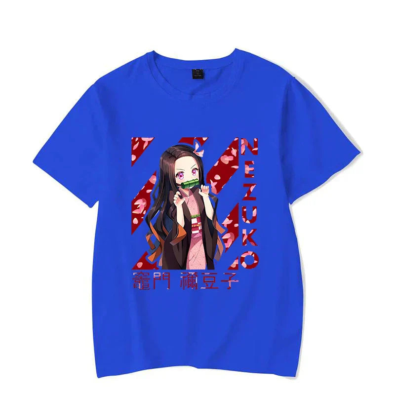 Nezuko’s Charm Anime Tee - Blue / M - T-Shirts - Shirts & Tops - 4 - 2024