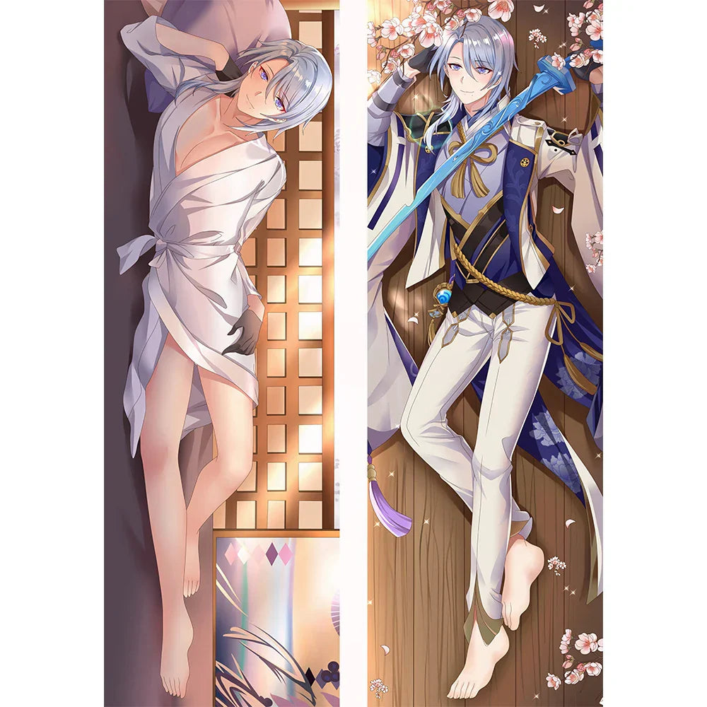 Kamisato Ayato Genshin Impact - Double-Sided Dakimakura Pillow Case - B227-145 / 34x100cm 2way - Dakimakura - Clothing