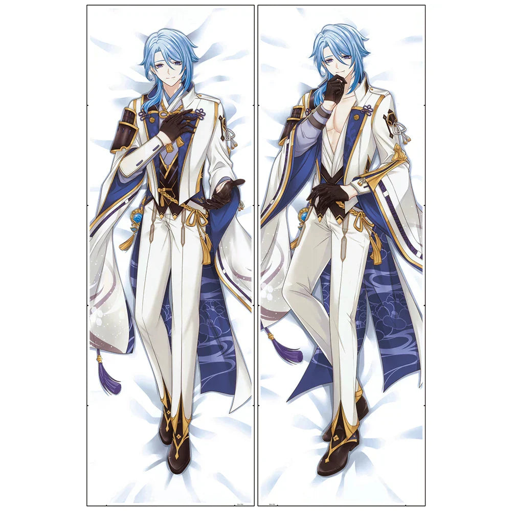 Kamisato Ayato Genshin Impact - Double-Sided Dakimakura Pillow Case - B227-146 / 34x100cm 2way - Dakimakura - Clothing