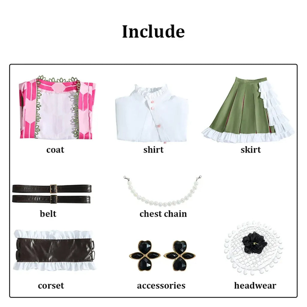 Kanroji Mitsuri 5th Anniversary Maid Cosplay Set - Cosplay - Cosplay - 7