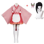 Kanroji Mitsuri Cosplay Maid Apron Dress Set - All Dresses - Cosplay - 6