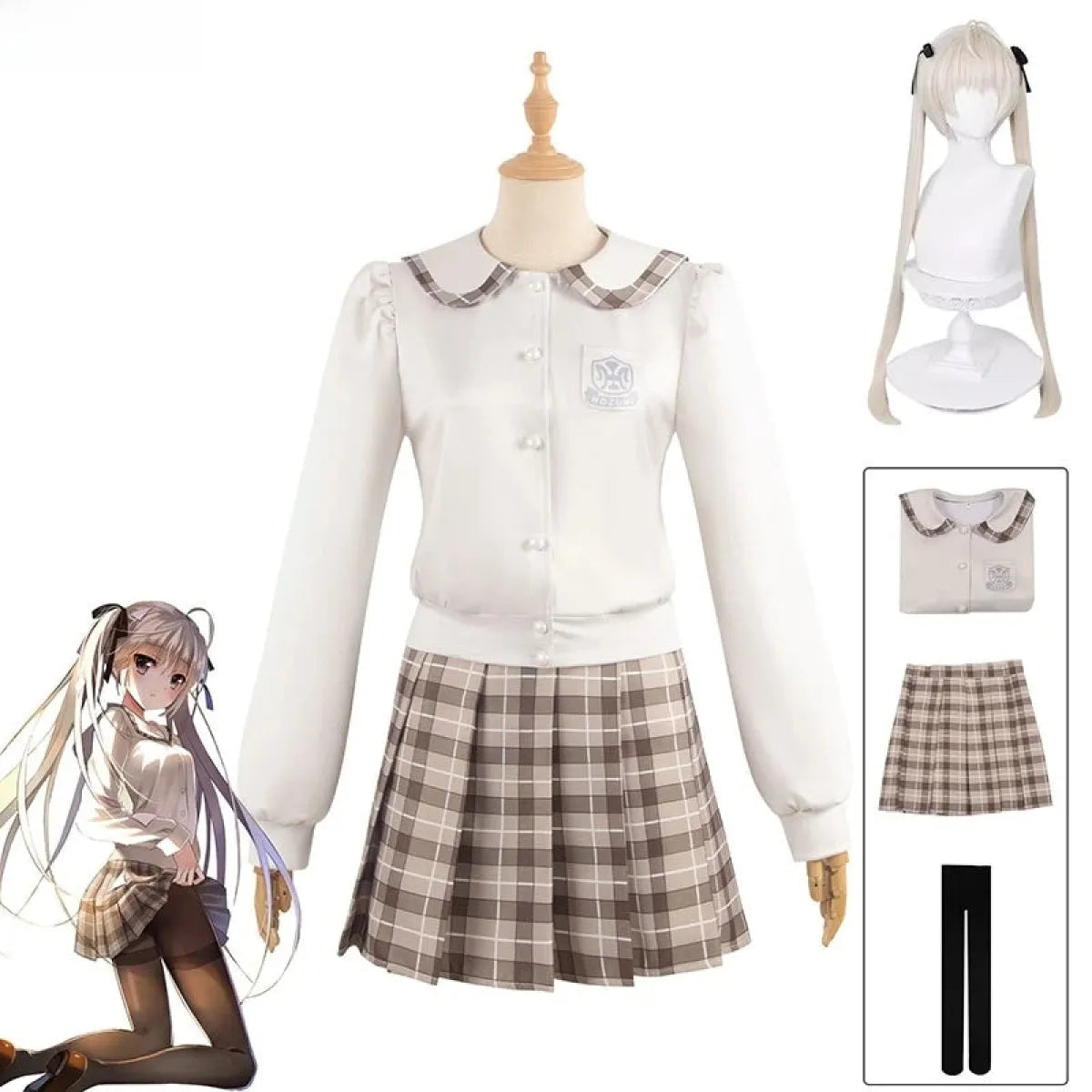 Kasugano Sora School Uniform Cosplay Set - Anime - Cosplay - 12