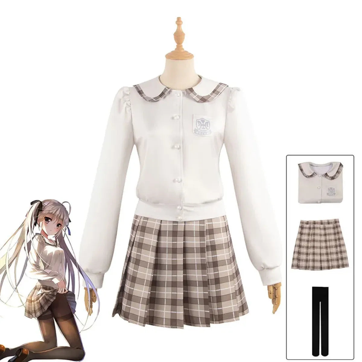 Kasugano Sora School Uniform Cosplay Set - Anime - Cosplay - 18