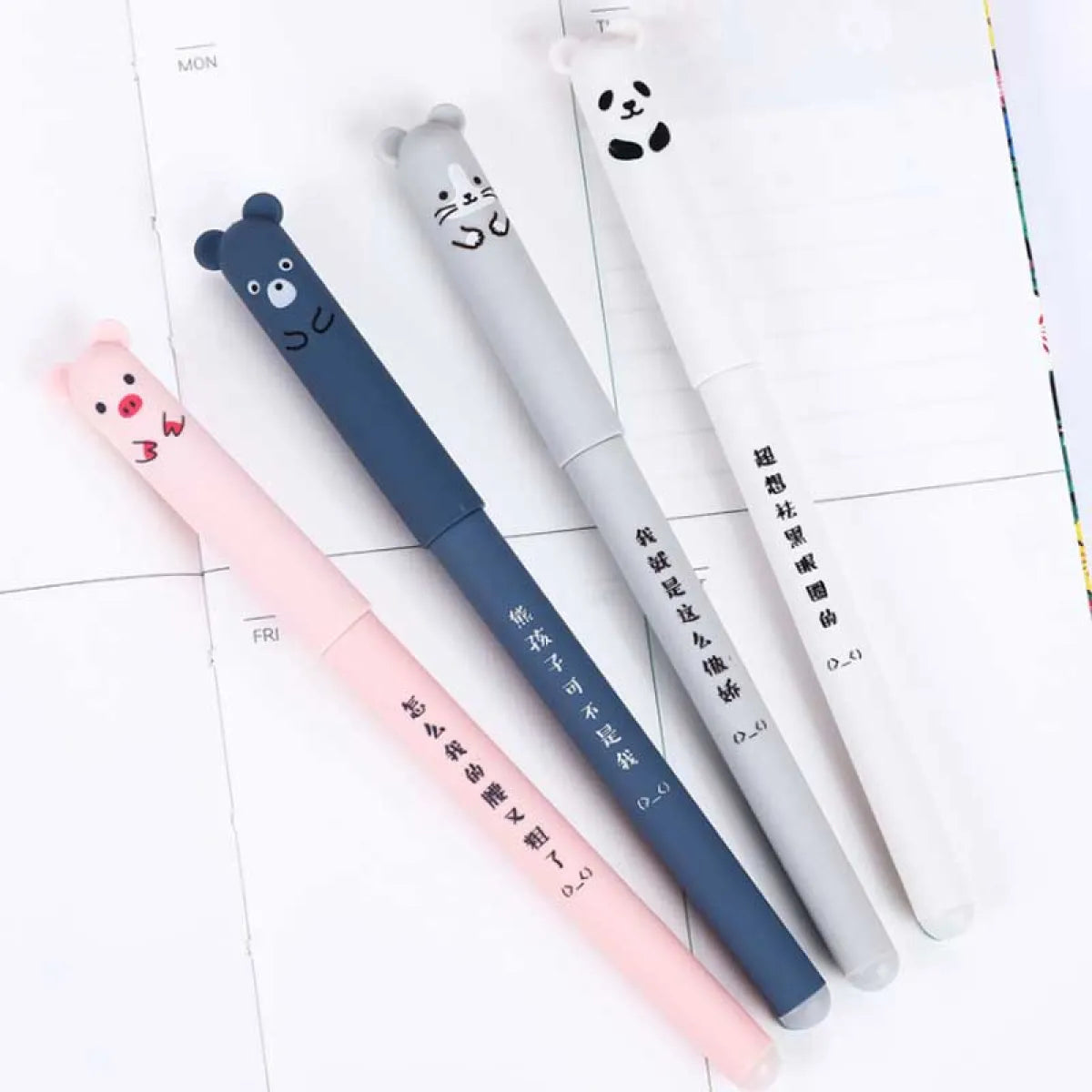 Kawaii Animal Gel Pen Set - Stationery & More - 2
