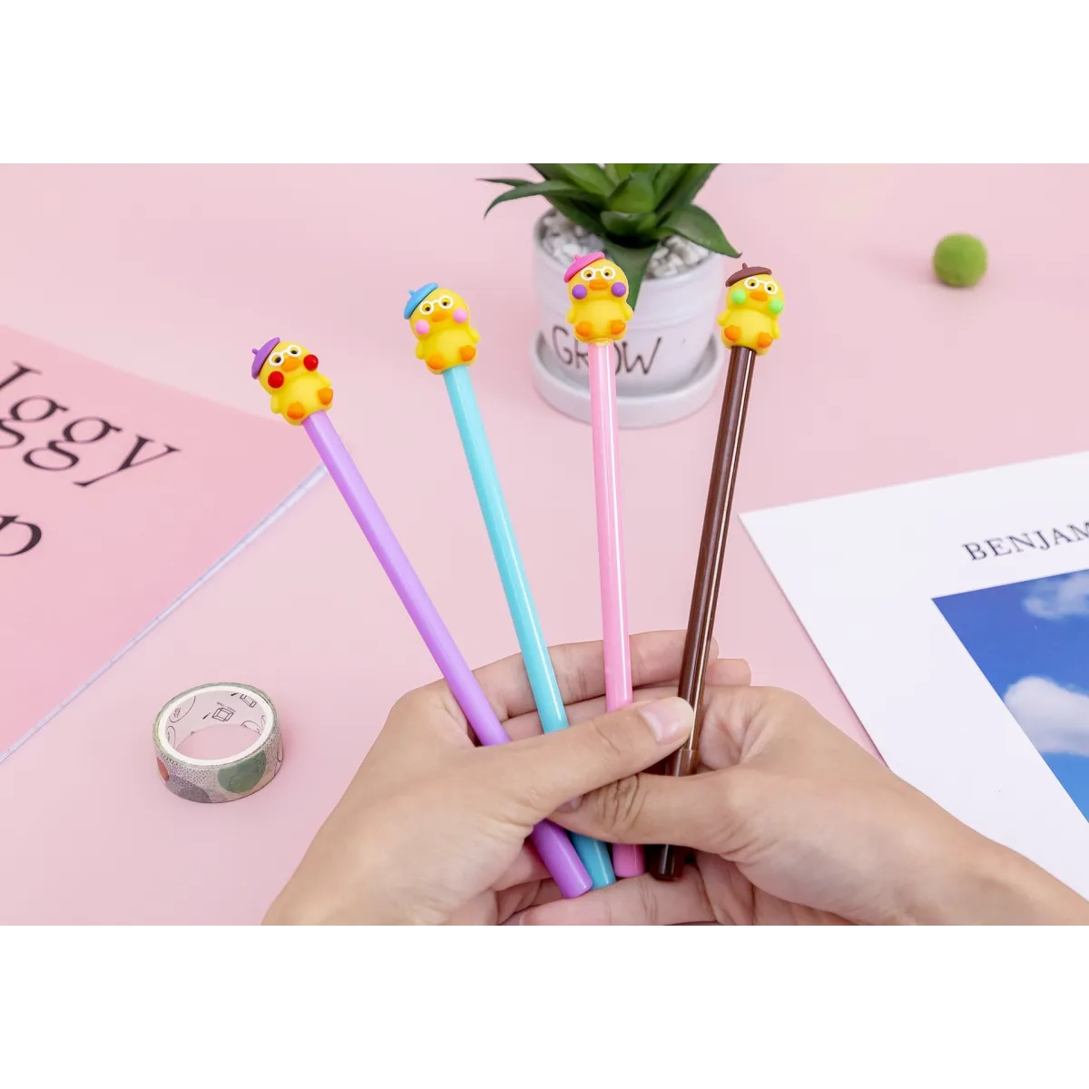 1pc Kawaii Animals Gel Pen - Stationery & More - 11