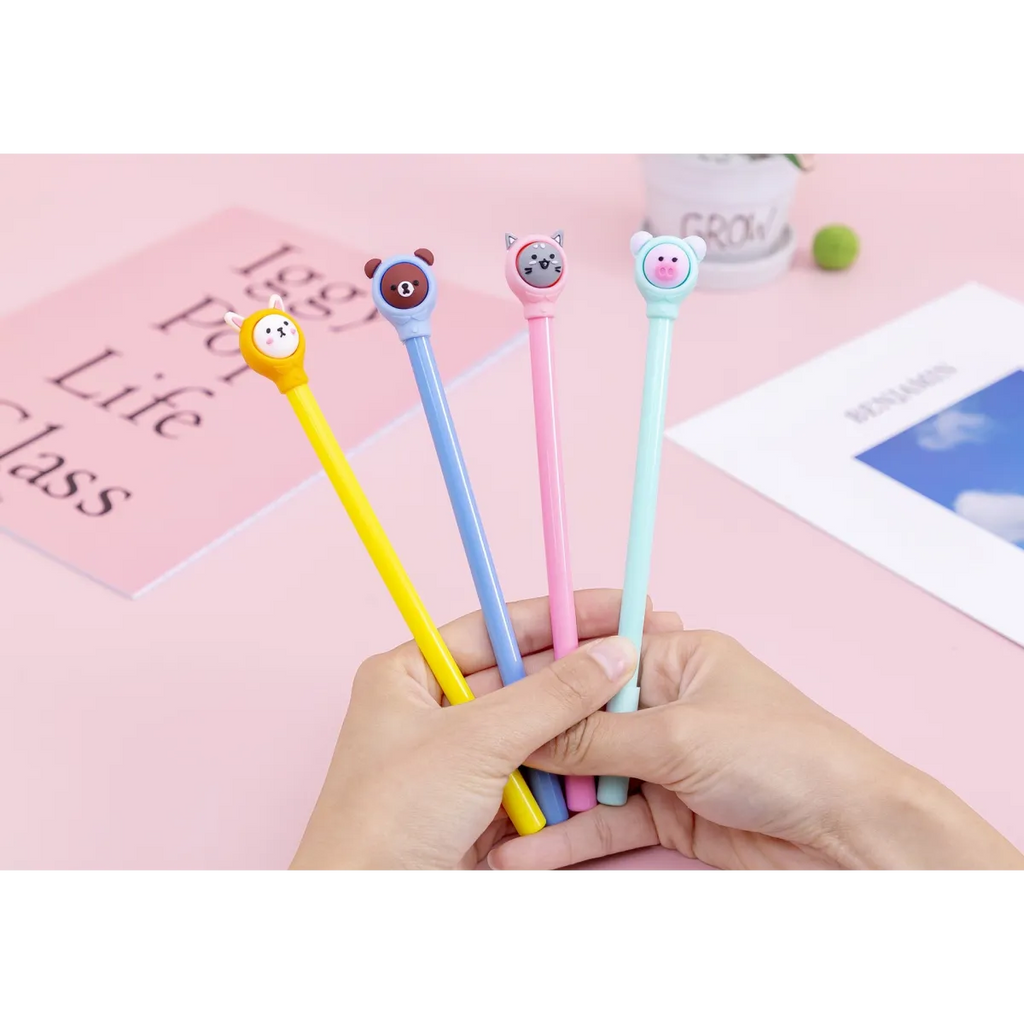 1pc Kawaii Animals Gel Pen - Stationery & More - 21
