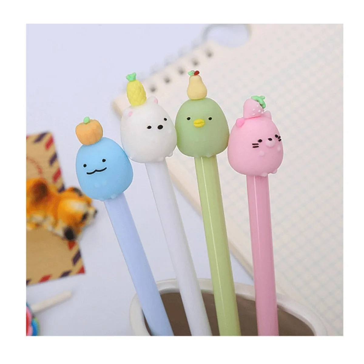 1pc Kawaii Animals Gel Pen - Stationery & More - 9