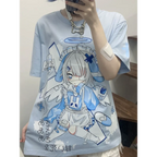 Harajuku Kawaii Anime Oversized Tee - T-Shirts - Short - T-Shirts - 1