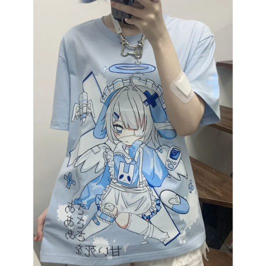 Harajuku Kawaii Anime Oversized Tee - T-Shirts - Short - T-Shirts - 1