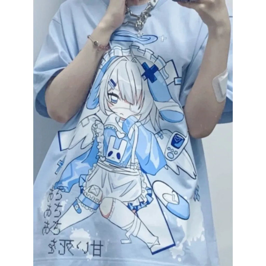 Harajuku Kawaii Anime Oversized Tee - T-Shirts - Short - T-Shirts - 4