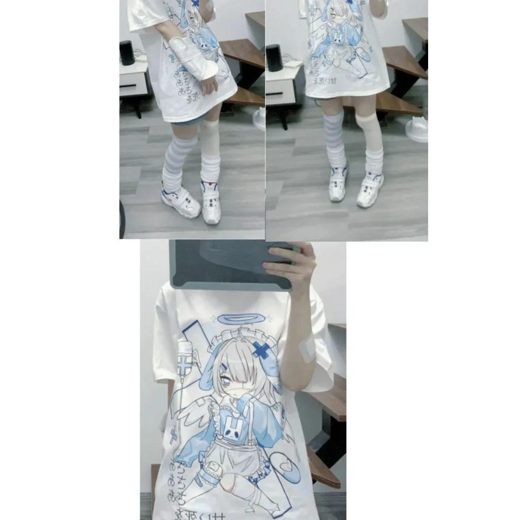 Harajuku Kawaii Anime Oversized Tee - T-Shirts - Short - T-Shirts - 8