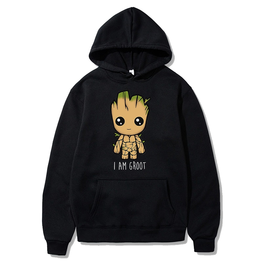 Kawaii Baby Groot Hoodie - Black / XXL - Women’s Clothing & Accessories - Shirts & Tops - 17 - 2024