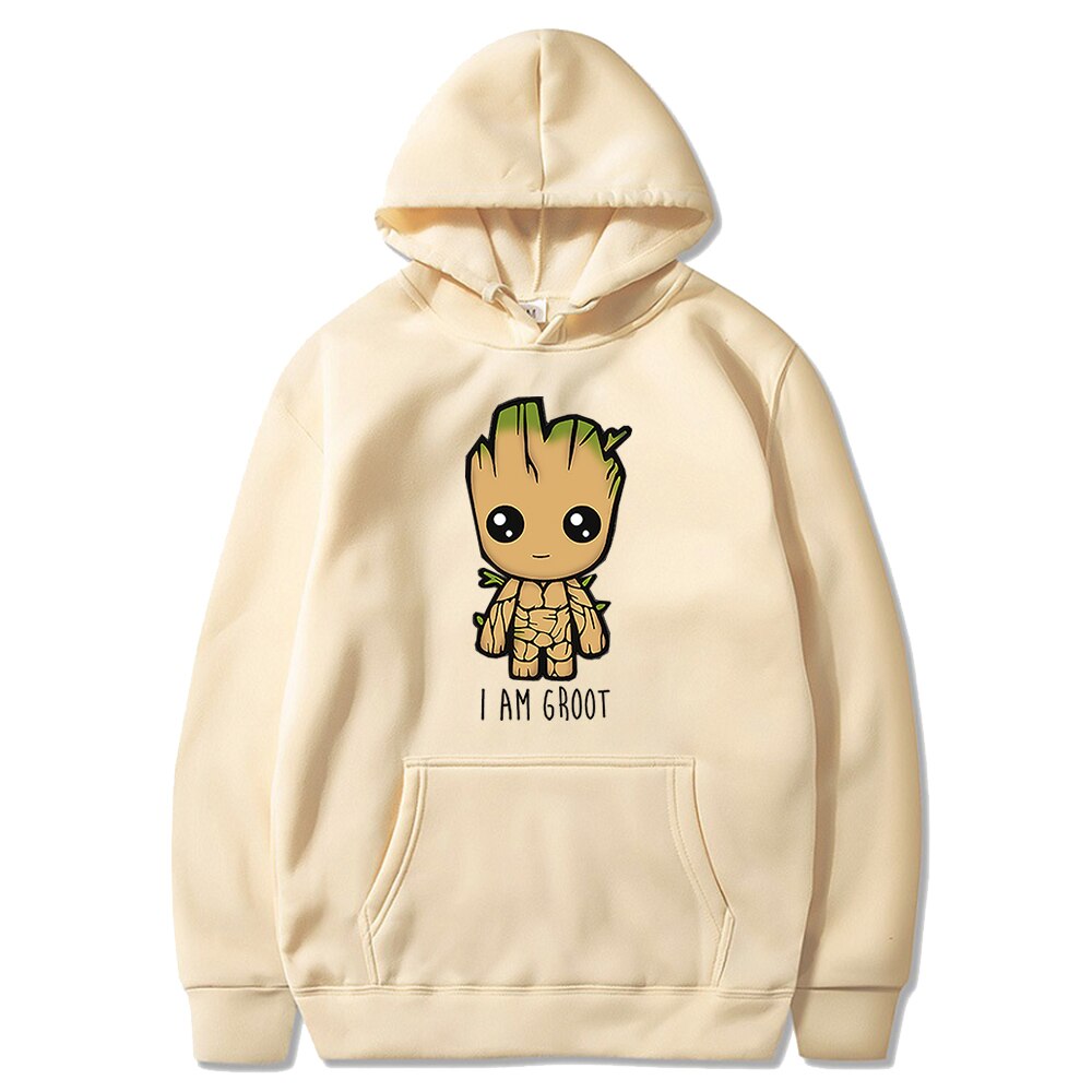 Kawaii Baby Groot Hoodie - Beige / XXL - Women’s Clothing & Accessories - Shirts & Tops - 18 - 2024