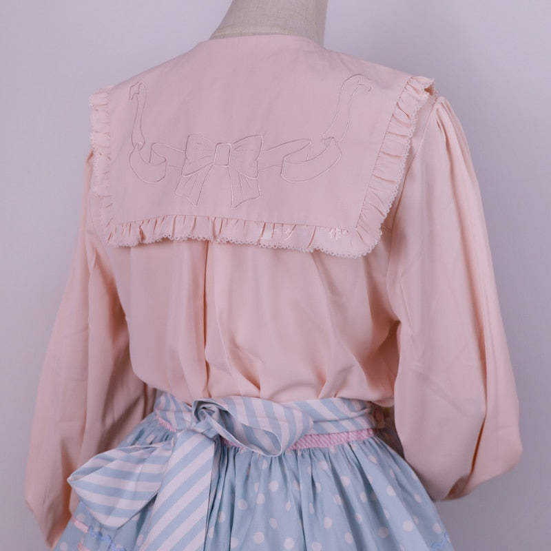 Kawaii Bow Blouse Lolita Shirt - All Dresses - Clothing - 5 - 2024