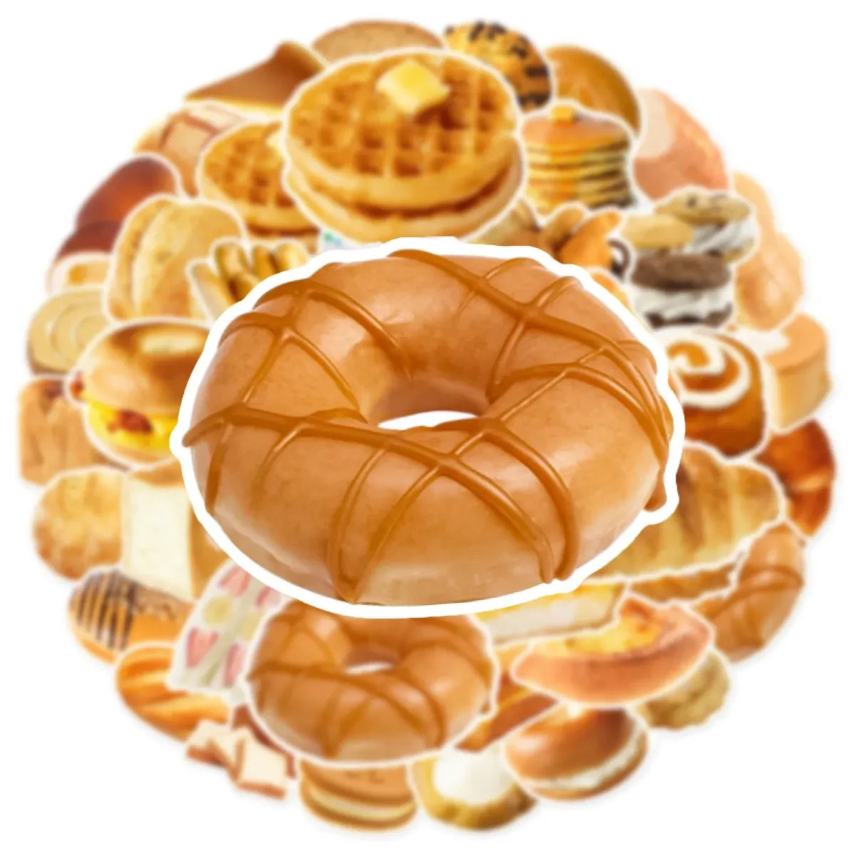 Kawaii Bread Food Stickers Pack - Cute Scrapbooking & Car Decals - Stickers - 4